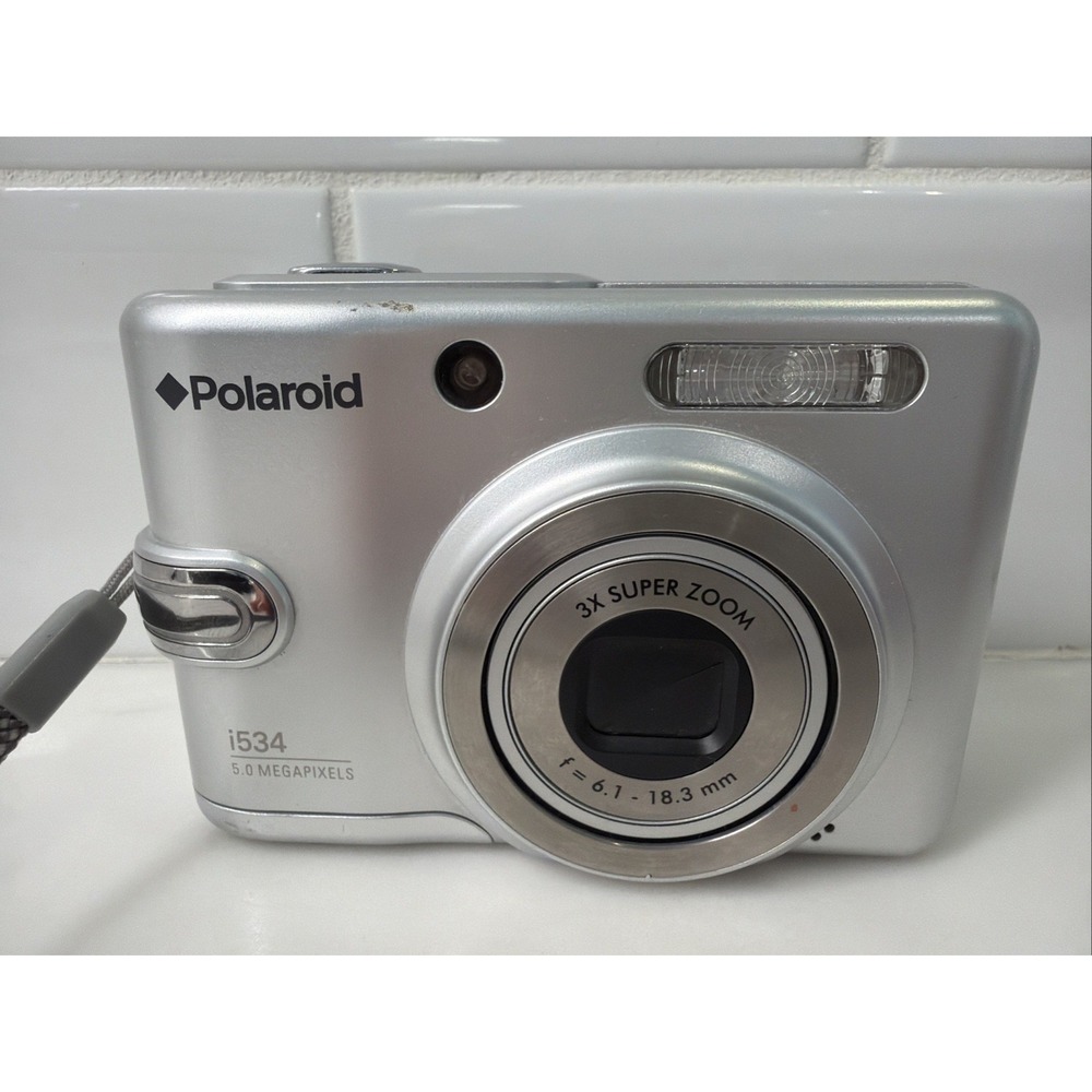 Polaroid Digital Camera i534 5.0MP Silver Tested